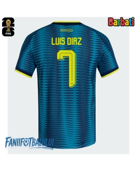 Columbia Luis Diaz #7 Tricou Fotbal Replică Mondial 2026 Barbati Deplasare